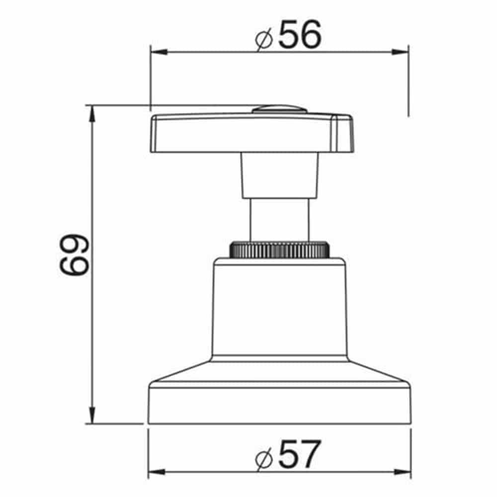 Acabamento de Pressão para Registro de Gaveta Way LORENZETTI 4901 C30 Cromado 7030311 - Imagem 2