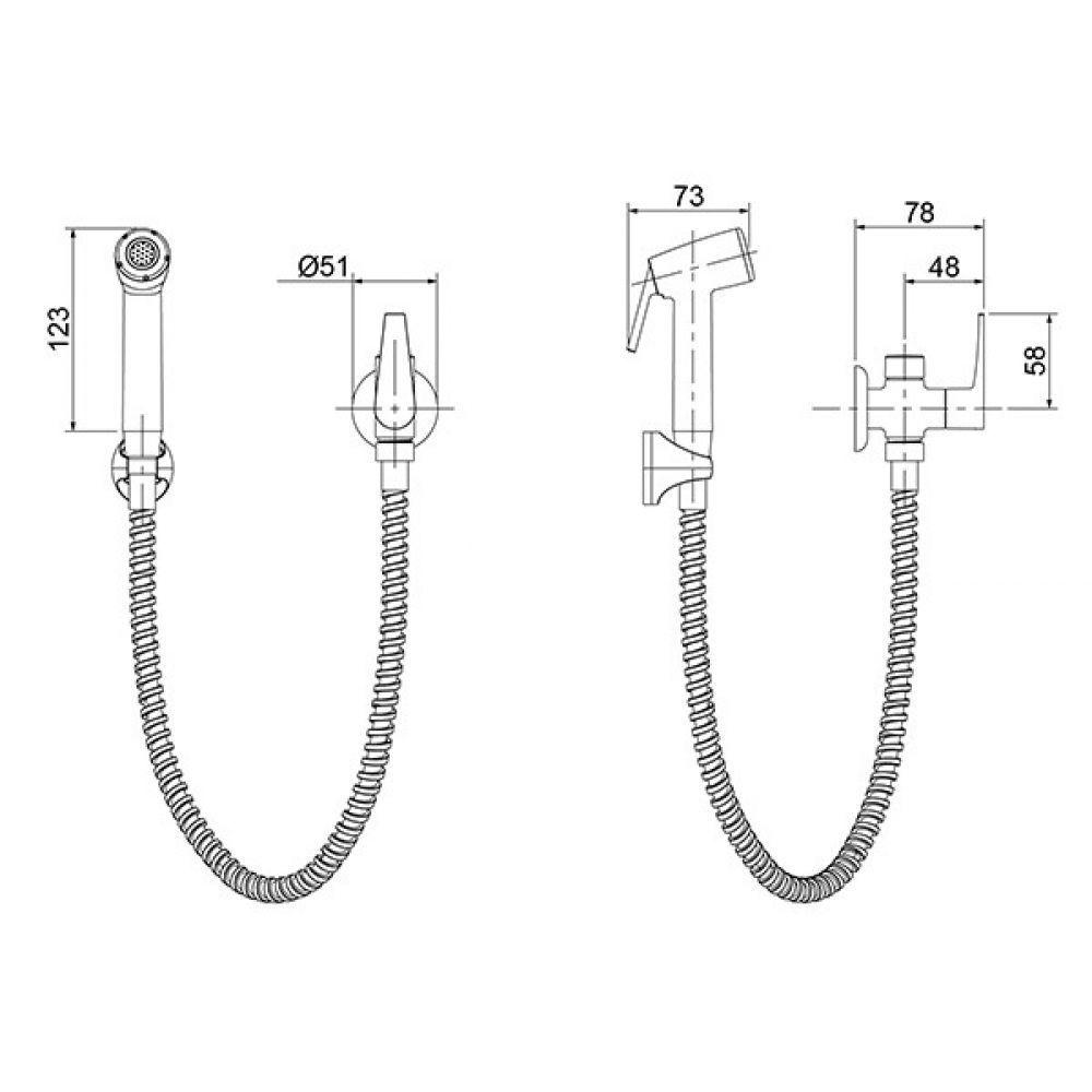 Ducha Higiênica LorenJoy Cromado 1984 C32 Lorenzetti 7040125 - Imagem 2