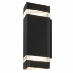 Arandela GLight Preta Externa 2XE27 Aluminio