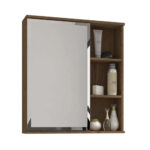 Espelheira Para Banheiro Treviso 56 Cm Amendoa MGM Móveis 887.32
