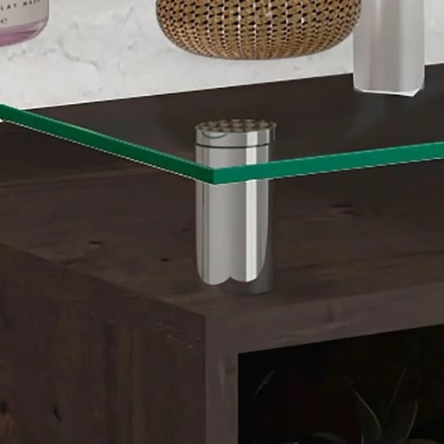 Gabinete Para Banheiro Lagos 60 Cm Sobrepor MGM Móveis Café Branco 9934.30