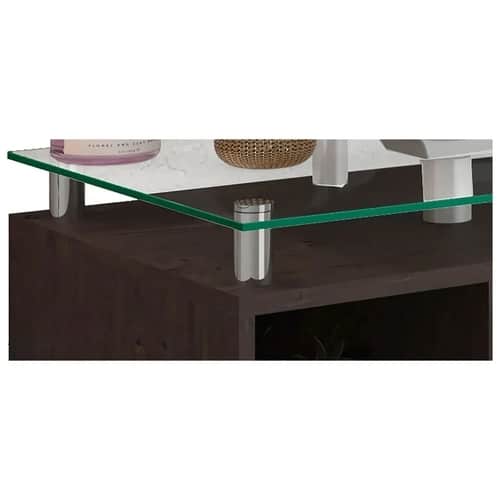 Gabinete Para Banheiro Lagos 60 Cm Sobrepor MGM Móveis Café Branco 9934.30 - Imagem 4