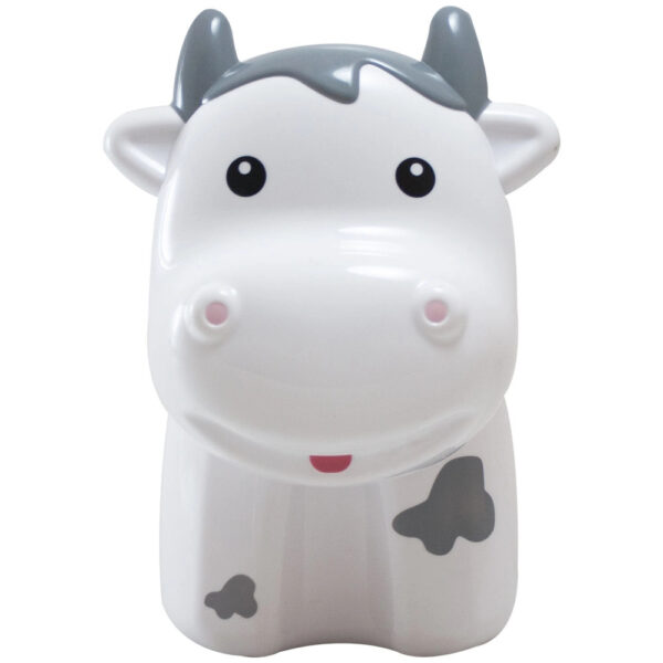 Luminária De Mesa Infantil Bronzearte Cow Led Branco 3w Bivolt Llum