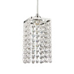 Lustre Pendente Blumenau Cristal Lizzie Cromado 1XG9 Bivolt