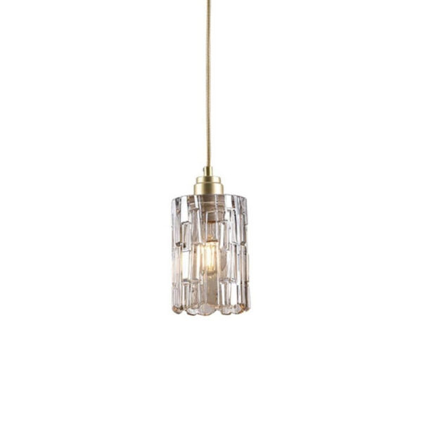 Lustre Pendente Blumenau Vidro 1X E27 Conhaque