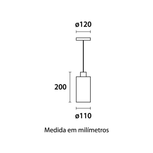 Lustre Pendente Blumenau Vidro 1X E27 Conhaque