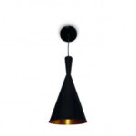 Pendente Cone Blumenau Preto e Dourado Aluminio 1XE27 Tom Dixon 88460601