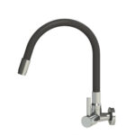 Torneira Cozinha Parede Flexível Preta Color Flex 1167 Delta Metais 25213
