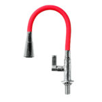 Torneira para Cozinha de Mesa 4196 C34 Vermelha Cônica Metalplast 1/4 de Volta