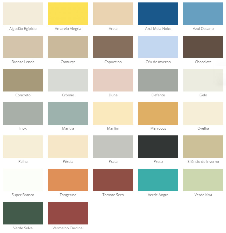 Paleta de Cores da Futura Absoluto