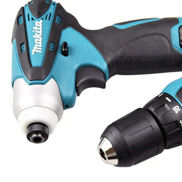 Kit Makita LCT204 Bivolt com Parafusadeira TD090D e Furadeira Parafusadeira DF330D a Bateria 12v