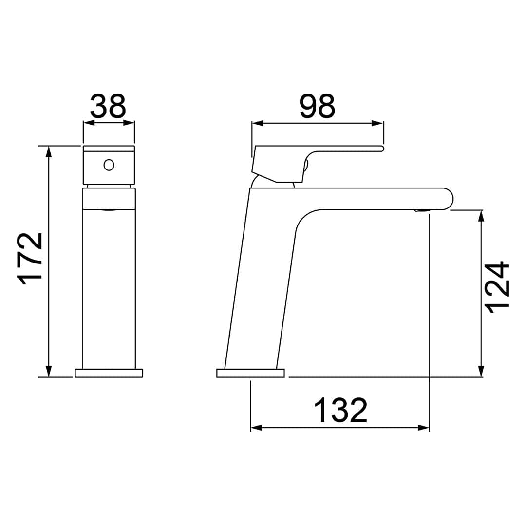 Torneira Misturador para Lavatório de Balcão LorenLike 2875 C78 7048519 Cromada da Lorenzetti