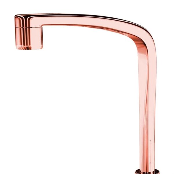 Torneira de Cozinha para Bancada com Bica Alta Flatt F71 1167 7111104 Rose Gold da Lorenzetti