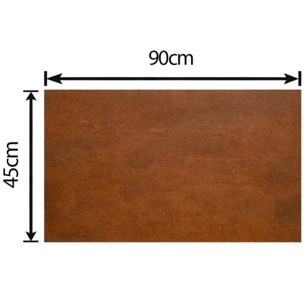 Medidas do Piso Pointer Oxide Corten Mate Retificado 45X90 cm 40918