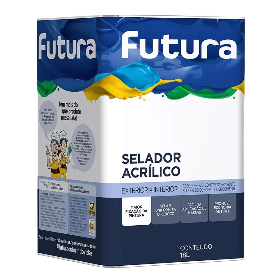 Selador Acrílico da Futura Prepara a parede antes da Pintura Lata de 18 Litros