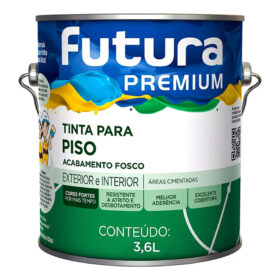 Tinta Futura Acrílica Fosca Premium para Piso Galão de 3.6 Litros