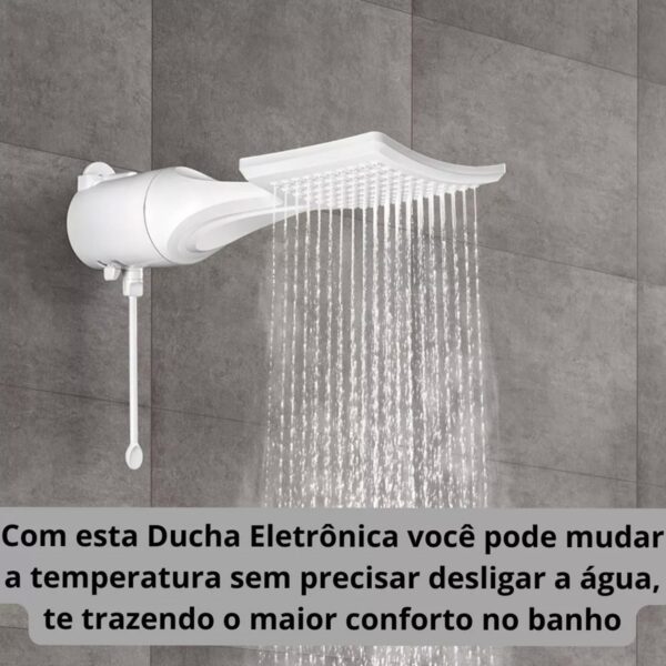 Chuveiro Ducha Loren Shower Ultra Multitemperaturas com Espalhador Quadrado Lorenzetti 220V 7500W