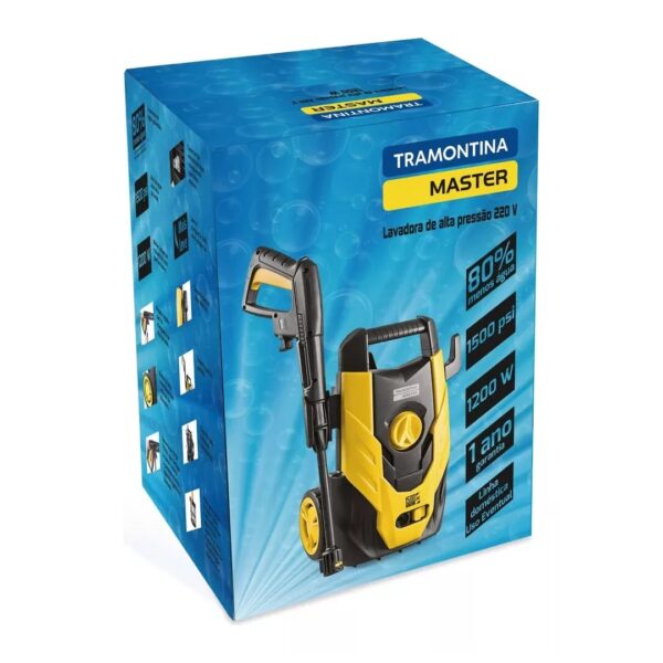 Lavadora de Alta Pressão 1200 W Tramontina MASTER para uso domestico 1500 PSI 220V
